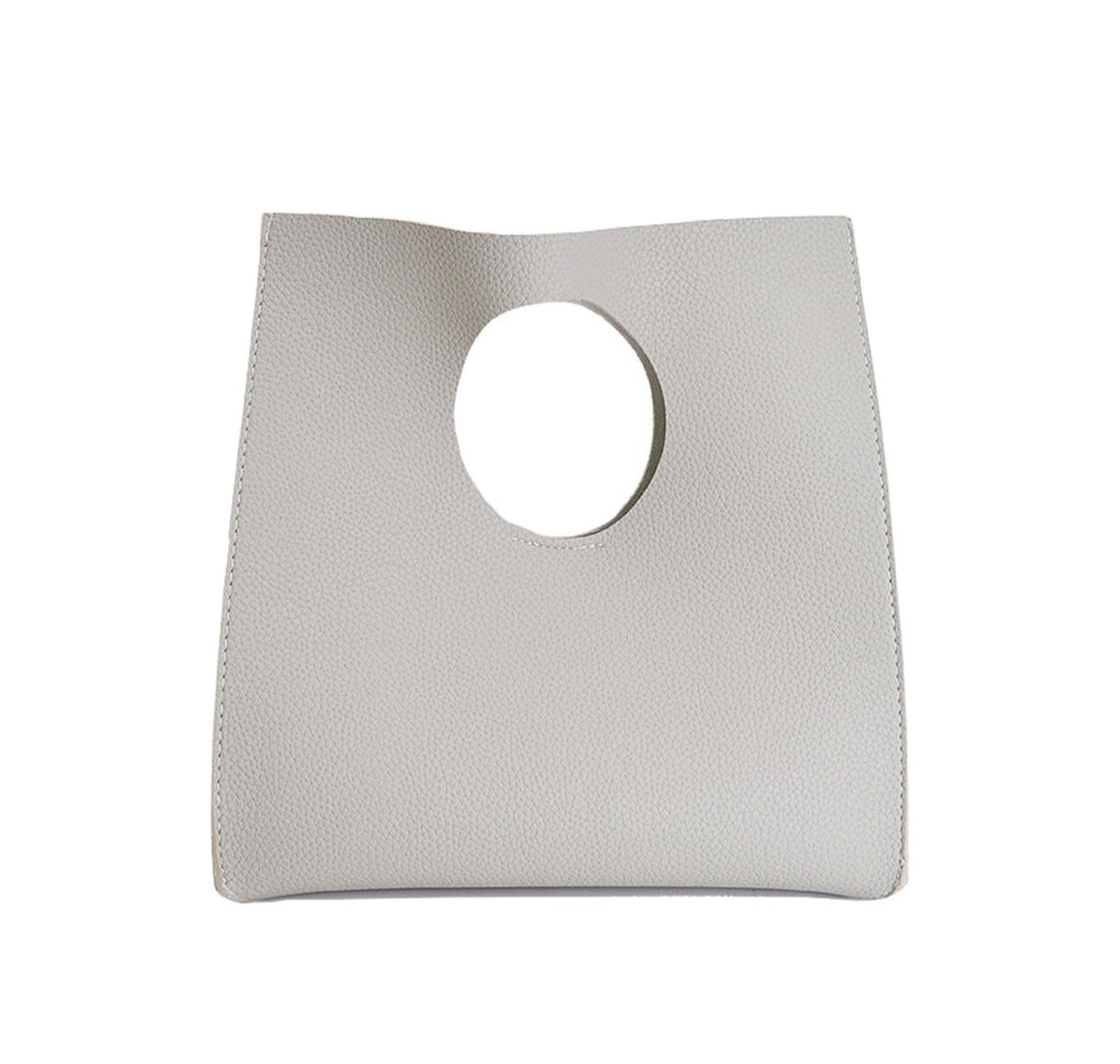 The Madison Clutch in Light Grey