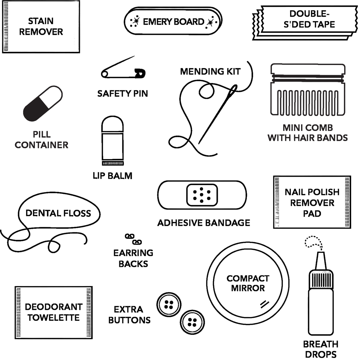 Pastel Puffer Minimergency Kit