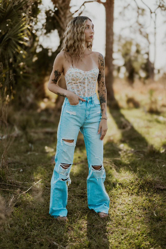Spring Floral Corset