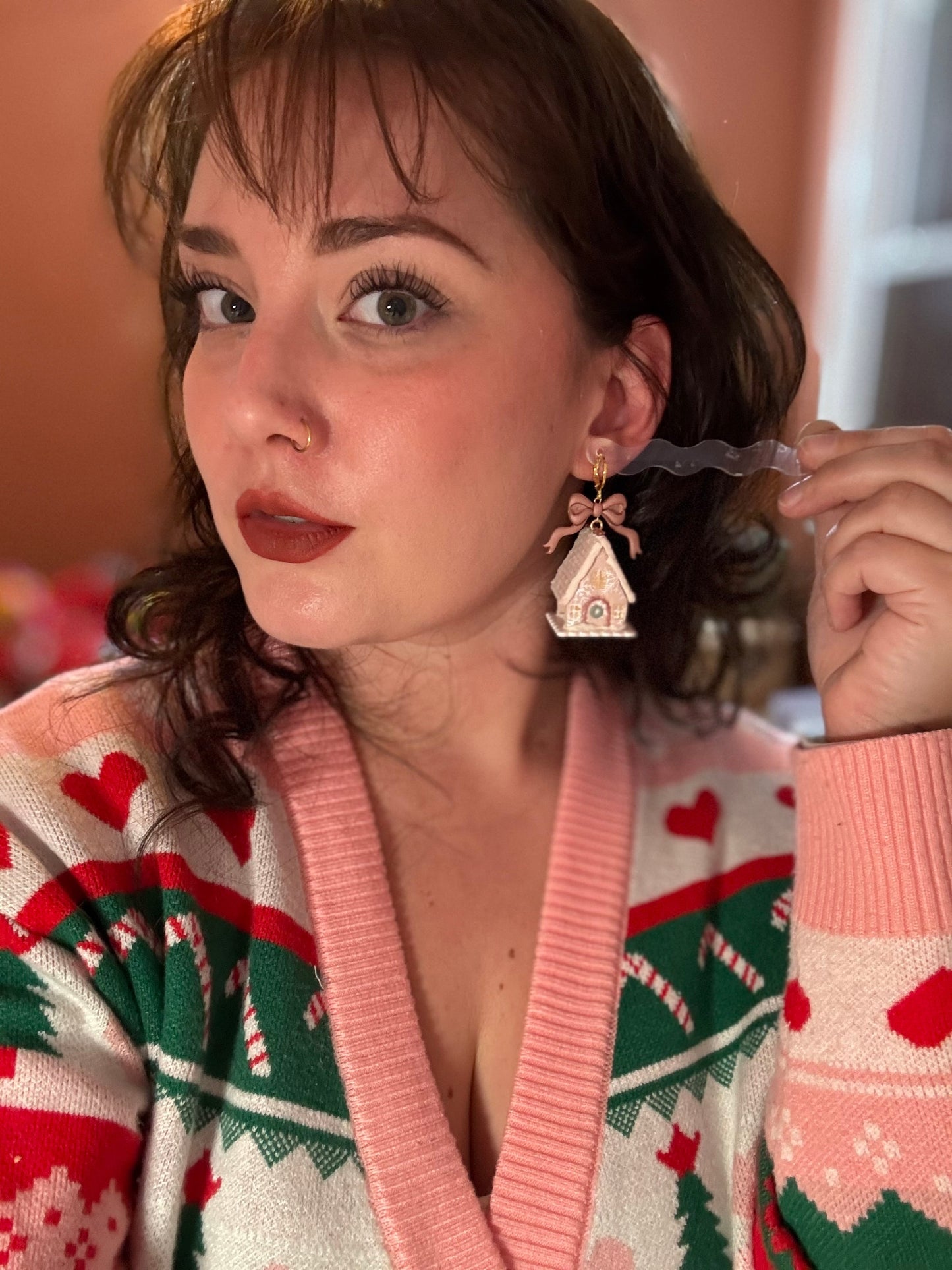 Pink Sugar Gingerbread Houses