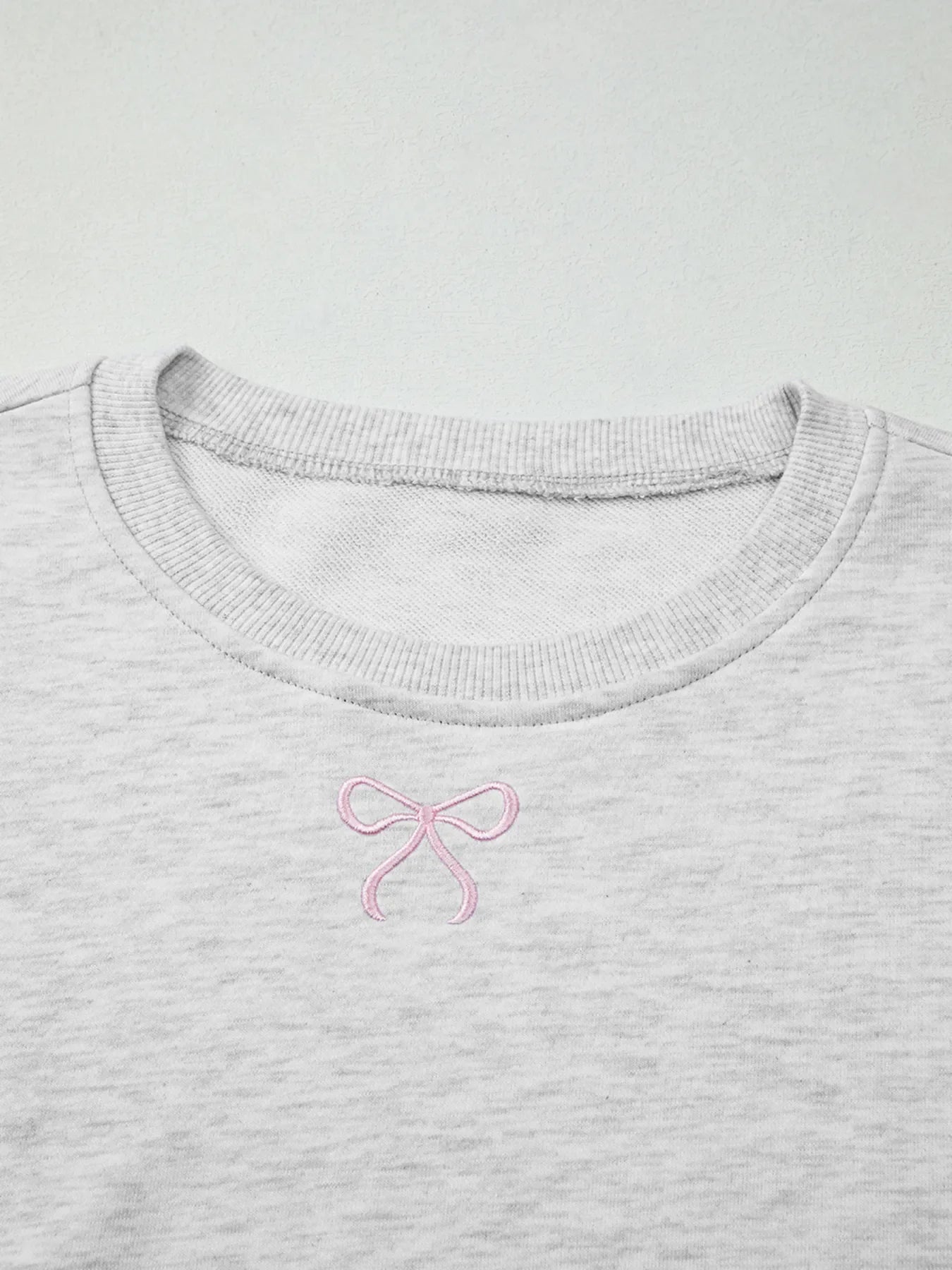 ow Embroidered Detail Puff Sleeve Top and Shorts 2pcs Set