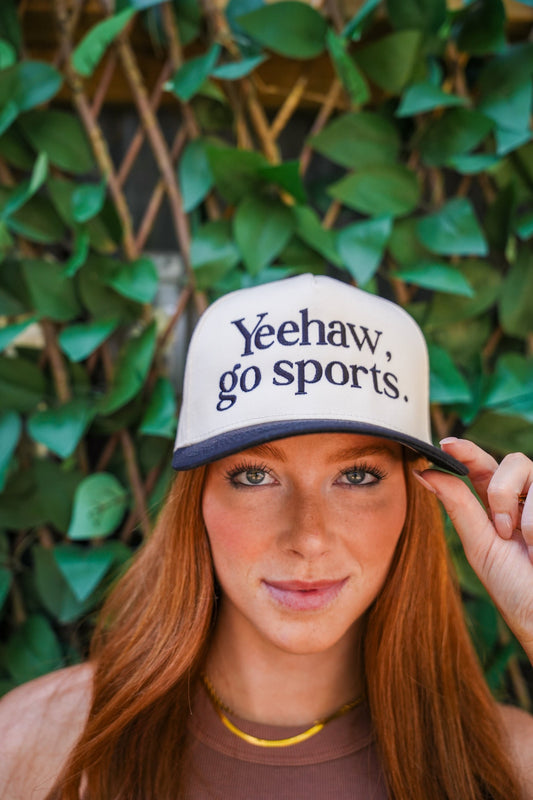 YEEHAW, GO SPORTS CANVAS CAP