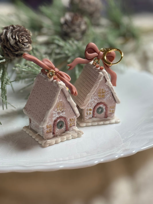 Pink Sugar Gingerbread Houses
