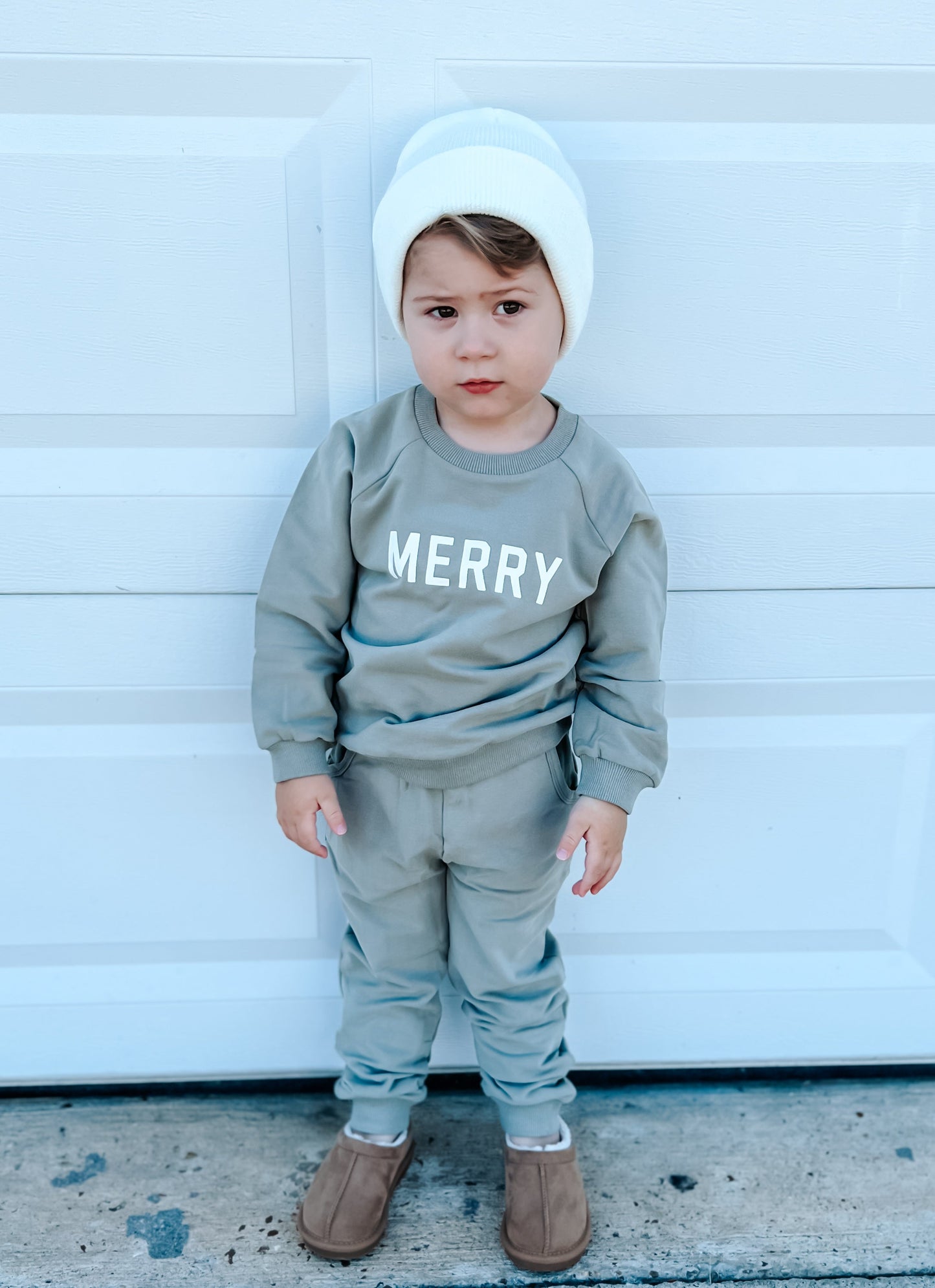 Merry Graphic Organic Cotton 2pc Jogger Set