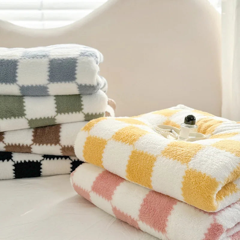 Checkered Plush Blanket