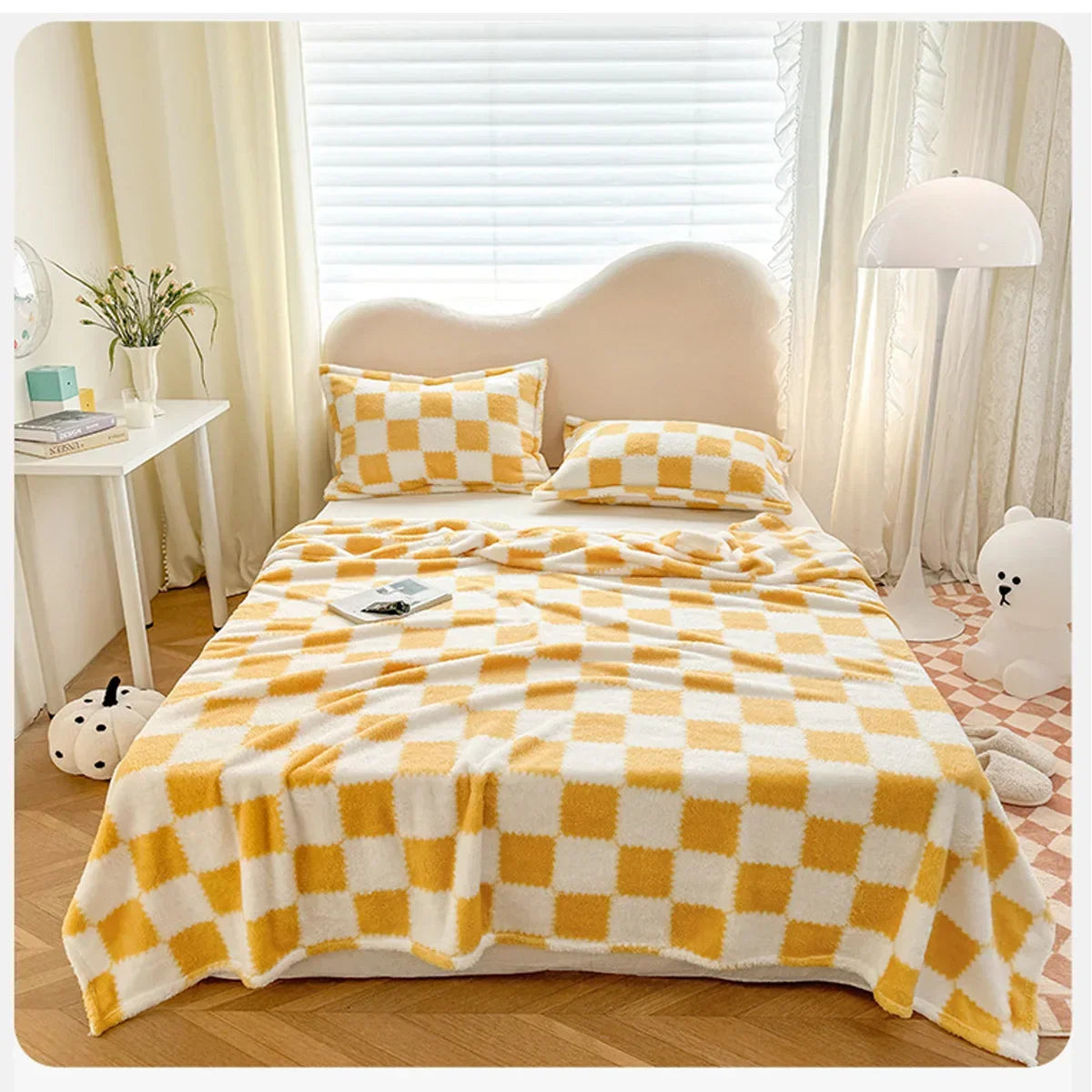 Checkered Plush Blanket