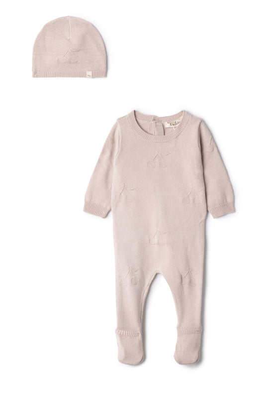 Cherry Knit Onesie