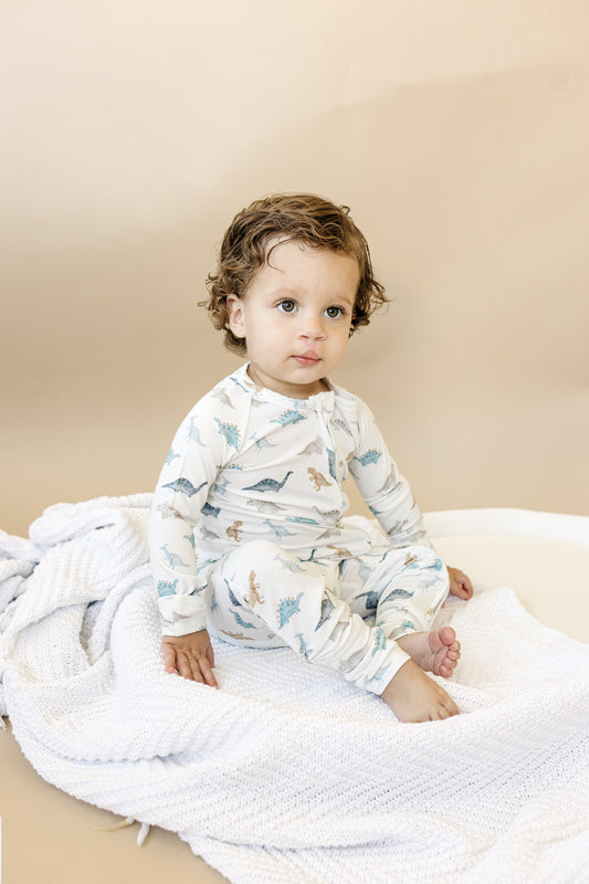 Snugglesaurus Bamboo Zippy Pajamas *9-12 months left