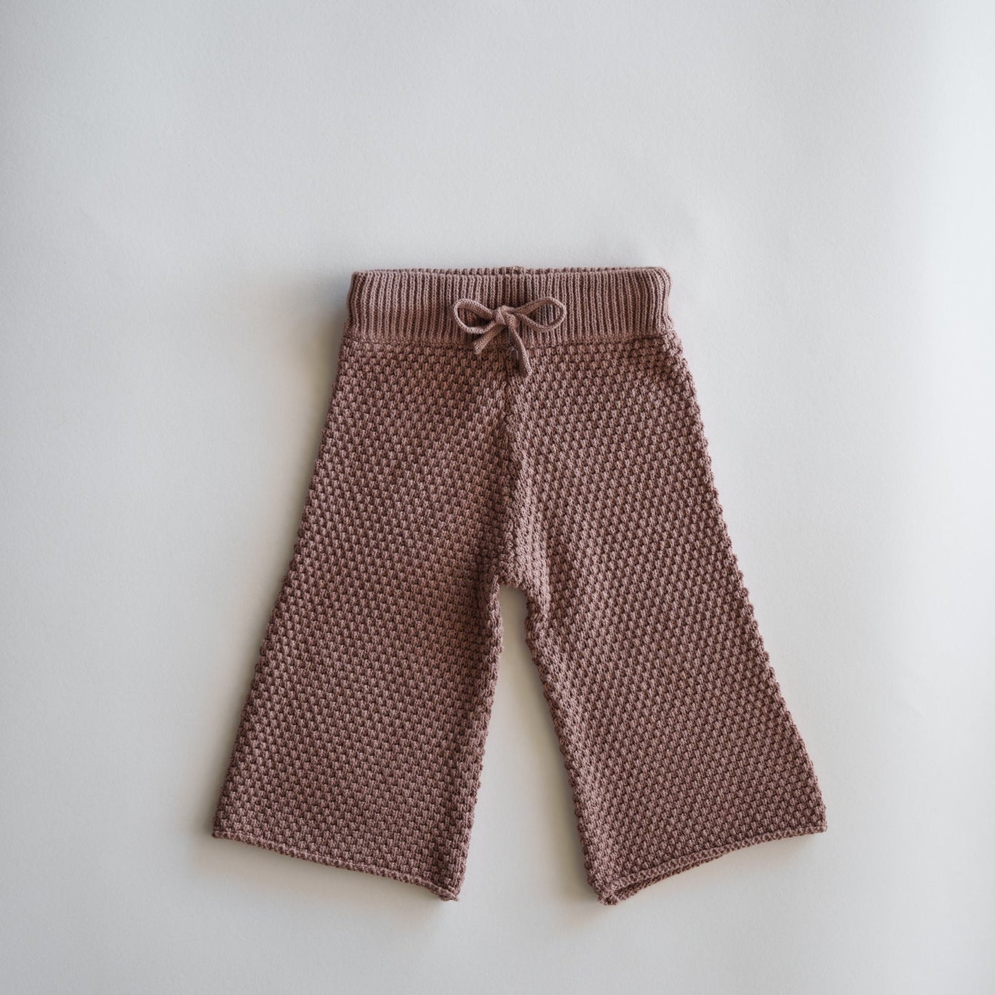Organic Knit Wideleg Pant